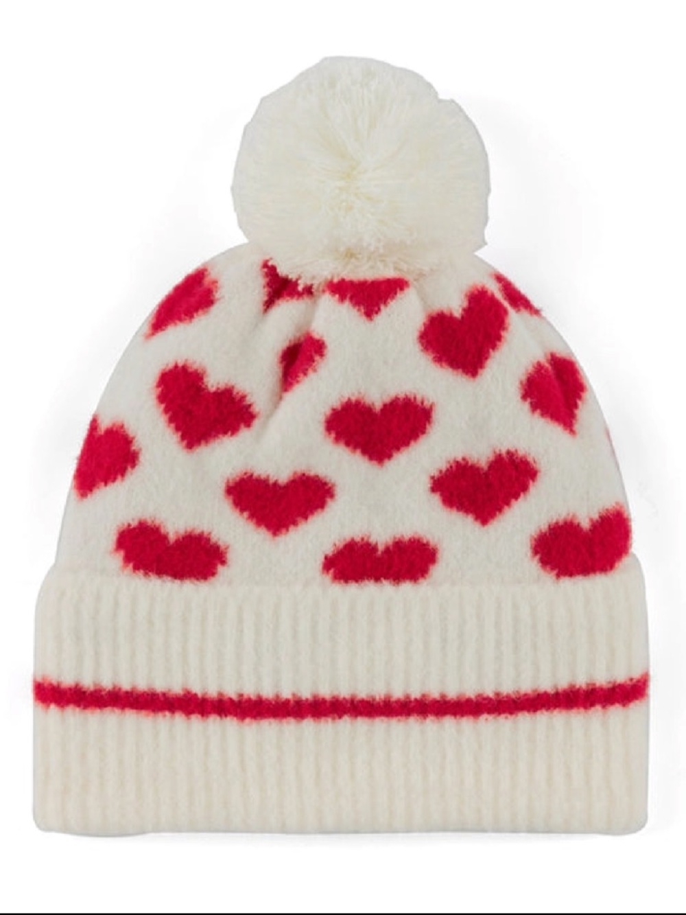 New w tags. Shiraleah Valentina Pom hat black red hearts